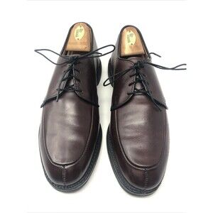 Allen Edmonds Kennett Burgundy Leather Split Toe Derby Dress Shoes Mens Size 7.5